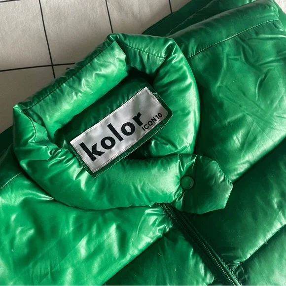 Green Down Vest (from a boutique in Korea) - Small - Picture 2 of 4